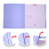 Тетрадь "Folder book pastel", 48 листов, клетка, фиолетовая, съемная пластиковая обложка, на резинке, Erich Krause 51392