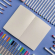 Скетчбук 140*210 мм  "Zefir", 100 листов, бежевая бумага, 100г/м2, голубая интегральная обложка, 1-500/05