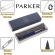 Ручка шариковая Parker Jotter, корпус из стали и пластика синего цвета, (стерж.син.), Parker K60, R0033170, S0705610, 4579352