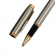 Ручка-роллер Parker Im Core, корпус из ювелирной латуни серебристого цвета,c позолотой на колпачке, (стерж.черн.), 1931663