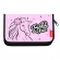 Пенал для девочки 1 секция "Flower horse", 205*135 мм, розовый, ткань, Erich Krause 48508