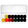 Краски акварельные 16 цветов «Люкс», пластиковая упаковка, без кисти, Луч 14С1019