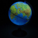 Глобус физико-политический, диаметр 21 см, с подсветкой от батареек, Ве012100250