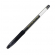 Ручка гелевая черная, 0,7 мм, с резиновым держателем, игольчатый стержень, Crown HJR-500RNB