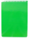 Блокнот для конференций А5, 60 л., клетка, на гребне, ламинированная обложка, зелёный, 12535