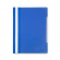 Скоросшиватель пластиковый А4, 0,16 мм, синий, с карманом, Бюрократ PS-K20BLU, 816314