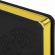 Ежедневник датированный на 2024 год, А5, "Comodo", 168 листов, линия, черный, кожзам обложка, золотой срез, Brauberg 114838