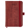 Ежедневник датированный на 2022 год, А6, "Wood", линия, 168 листов, бордовый, софт обложка под кожу, Brauberg 112930