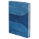 Ежедневник полудатированный А5, «Кожа», линия, 192 л., синий, твердая обложка, Brauberg 121588
