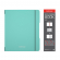 Тетрадь "Folder book pastel mint", 48 листов, клетка, мятная, съемная пластиковая обложка, на резинке, Erich Krause 53704