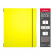 Тетрадь "Folder book. Neon", 2*48 листов, клетка, желтая, съемная пластиковая обложка, на резинке, Erich Krause 56117