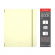Тетрадь "Folder book pastel", 48 листов, клетка, желтая, съемная пластиковая обложка, на резинке, Erich Krause 51395