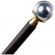 Ручка шариковая механическая "Black pearl", синяя, 1,0 мм, черная, металлическая, в футляре, Meshu MS_93881