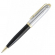 Ручка шариковая Manzoni Genova, хромированная , корпус черного и золотого цвета, в подарочном футляре, KR043B-98M