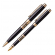 Набор Manzoni Venezia, шариковая и перьевая ручки, корпус черного цвета, в подарочном футляре, AP009BF
