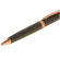 Ручка шариковая MANZONI MACB-GB CAMOGLI черная, металлическая в футляре