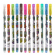 Набор ручек гелевых "Breeze", 12 цветов, 0,8 мм, с блестками, Mazari М5516-12