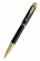 Ручка-роллер Parker IM, корпус из латуни черного цвета с позолотой, GT, (стерж.черн.), T221, S0856360