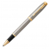 Ручка-роллер Parker Im Core, корпус из ювелирной латуни серебристого цвета,c позолотой на колпачке, (стерж.черн.), 1931663
