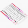 Набор маркеров для скетчинга 12 цветов, ягодные цвета, трехгранные, Meshu MS_38258