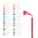 Карандаши цветные "Easycolor", 24 цвета, треугольные, в металлическом пенале, Bruno Visconti 30-0031