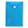 Папка-конверт А6 синяя, на кнопке вертикальная 0,18мм Brauberg 227317