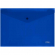 Папка-конверт A4 на кнопке, синяя, 0,18 мм СТАММ ММ-31035