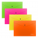 Папка-конверт В5 "Glossy Neon", на кнопке, полупрозрачная, ассорти, Erich Krause 50302