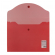 Папка-конверт А5  красная, на кнопке 0,18мм Brauberg 224026