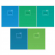 Тетрадь «Моноколор. Blue & green»,  48 листов, линейка,однотонная ассорти, Т48л_13697