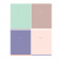 Тетрадь "One color. Pastel", 48 листов, линейка, матовая ламинация, ассорти, N5l48-26087