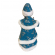 Сувенир музыкальный «Снегурочка», 40 см, наряд голубой с серебром