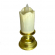 Свеча декоративная светодиодная Led с подсвечником и имитацией пламени, набор 2 штуки