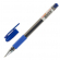 Ручка гелевая "Basic", синяя, 0,5мм, металлический наконечник, с резиновым держателем, STAFF 143676