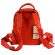 Рюкзак молодежный "Valensiy", плетеная, кожзам, красная, 648-257