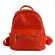 Рюкзак молодежный "Valensiy", плетеная, кожзам, красная, 648-257