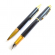 Набор «ПБ Im», перьевая и шариковая  ручки, корпус черного цвета с золотыми вставками, в подарочном футляре, Calligrata 9129085