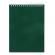 Блокнот для конференций А5, 60 листов, клетка, на гребне, зеленый, 8591