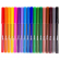 Фломастеры 18 цветов, круглый корпус, смываемые, в картонной упаковке, Milan 06F18