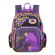 Рюкзак для девочки "Little princess", капсульный, фиолетово-черный, с ортопедической спинкой, с пеналом и мешком для второй обуви, Across ACR22-178-8