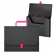 Портфель А4  пластиковый, 0,7мм, черно-розовый, MATT ACCENT, ERICH KRAUSE 50439