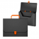 Портфель А4 пластиковый, 0,7мм, черно-оранжевый, MATT ACCENT, ERICH KRAUSE 50441