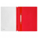 Скоросшиватель пластиковый А4 0,18мм красный с перфорацией, СТАММ ММ-30923