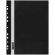 Скоросшиватель пластиковый А4 0,16мм черный с перфорацией, СТАММ ММ-32254