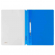 Скоросшиватель пластиковый А4 0,18мм синий с перфорацией, СТАММ ММ-30925