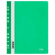 Скоросшиватель пластиковый А4 0,18мм зеленый с перфорацией, СТАММ ММ-30921