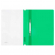 Скоросшиватель пластиковый А4 0,18мм зеленый с перфорацией, СТАММ ММ-30921