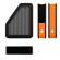 Лоток для бумаг "Forte accent", вертикальный, черный с оранжевой вставкой, 75 мм, Erich Krause 55621