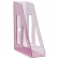 Лоток для бумаг, вертикальный СТАММ АКТИВ тонированный, розовый 70мм ЛТВ-31100
