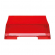 Лоток для бумаг, горизонатльный СТАММ ФАВОРИТ тонированный красный, ЛТГ-30565